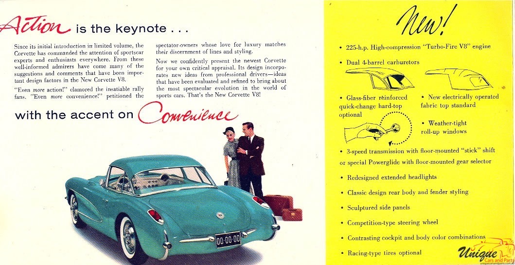 1956 Corvette Brochure Page 5